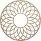Ekena Millwork Cannes Wood Fretwork Pierced Ceiling Medallion, Red Oak, 16"OD x 5 1/2"ID x 3/8"T CMWP16X16X0375CNRO - alternate 1